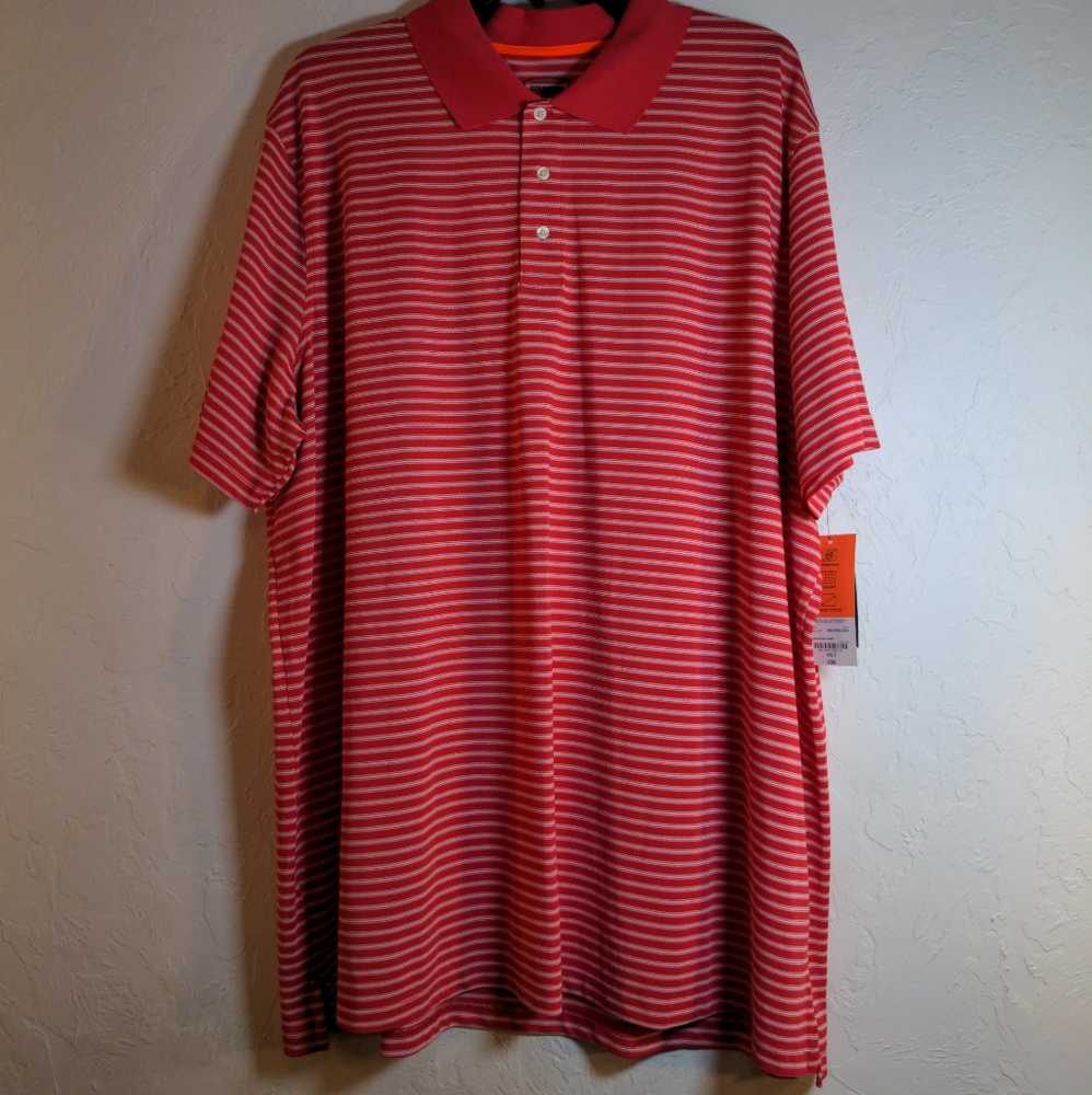 The Foundry Supply Co Mens Big & Tall Polo Shirt Active Division Size: 4XLT 